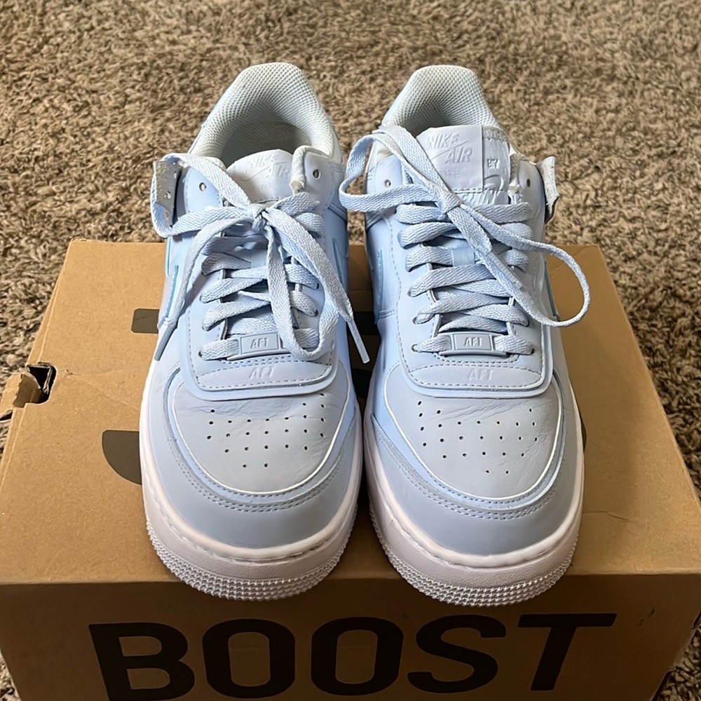 Nike Air Force 1 baby blue sz 9